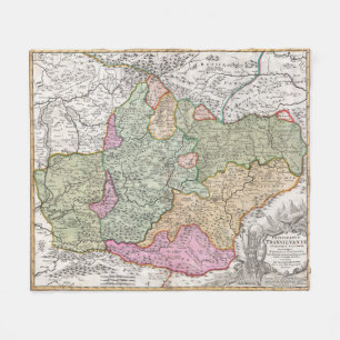 Manta Polar Mapa de época de Transilvania (1720)