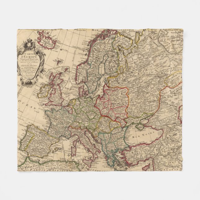 Manta Polar Mapa de Europa (Frente (Horizontal))