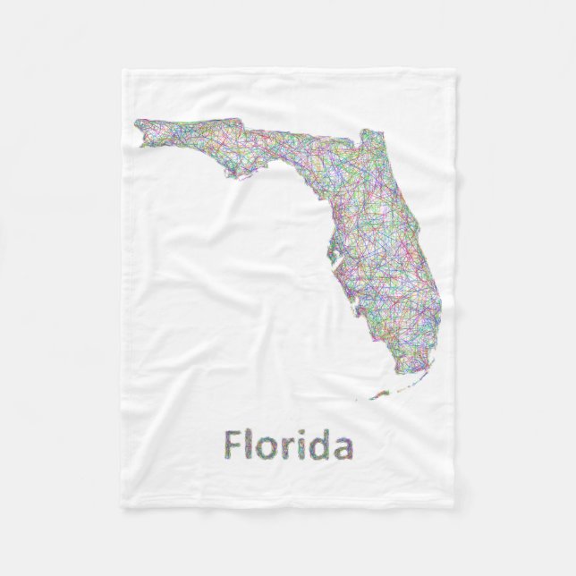 Manta Polar Mapa de Florida (Anverso)