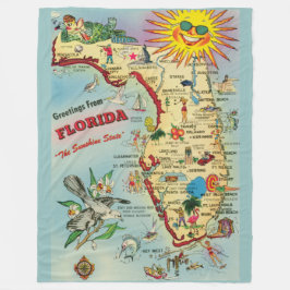 Manta Polar Mapa de Florida