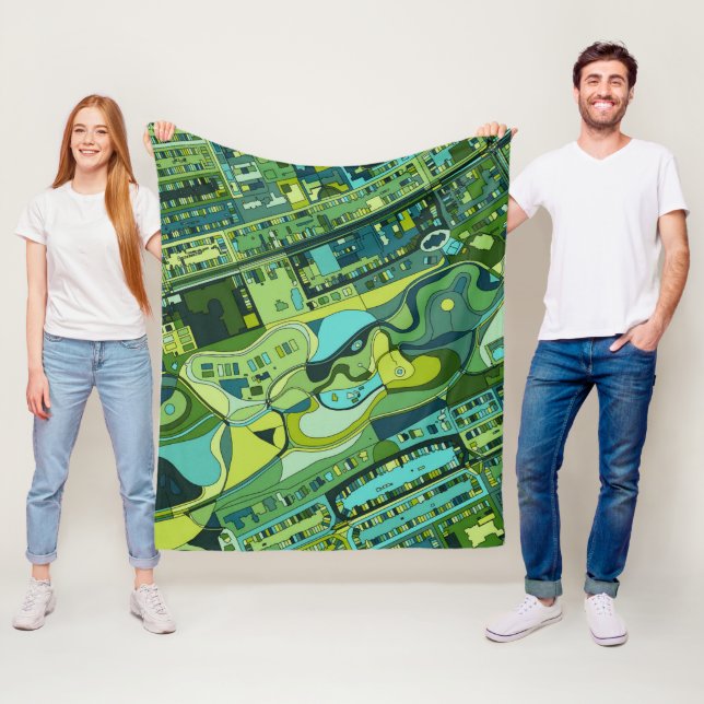 Manta Polar Mapa de la estructura de la ciudad de Amsterdam (In situ)