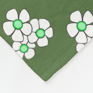 Manta Polar Mapa de la Fleece Daisy Centy Verde