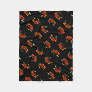 Manta Polar Mapa de la Fleece Dart Frog Red Poison