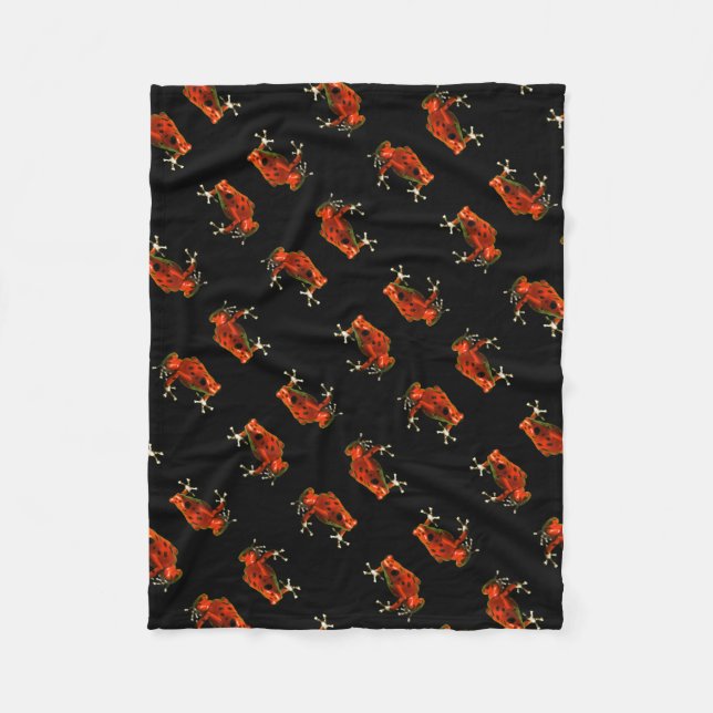 Manta Polar Mapa de la Fleece Dart Frog Red Poison (Anverso)