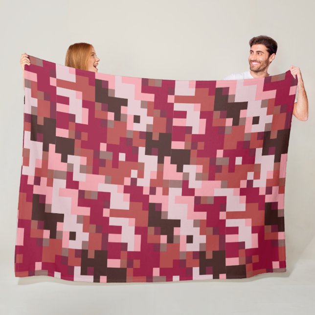 Manta Polar Mapa de la Fleece Red Digital Camouflage (In situ)