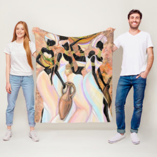 Manta Polar Mapa de la flota de damas africanas - Pintura esti