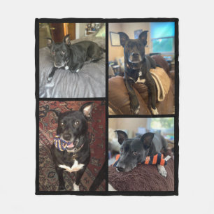 Manta Polar Mapa de la flota de fotos de perro Personalizado