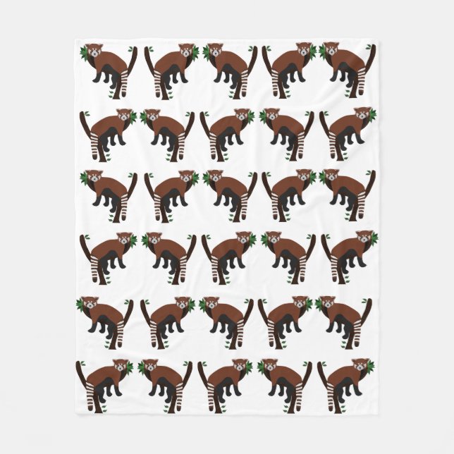 Manta Polar Mapa de la flota de pandas rojas (Anverso)