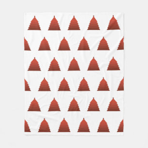 Manta Polar Mapa de la flota del árbol de Navidad rojo