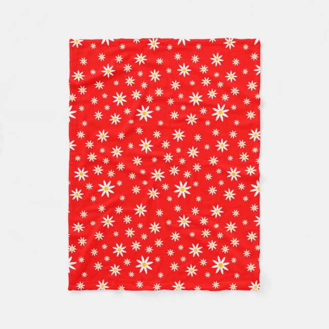 Manta Polar Mapa de la flota roja de margarita (Anverso)