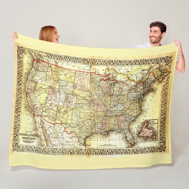 MANTA POLAR MAPA DE LOS ESTADOS UNIDOS (In situ)