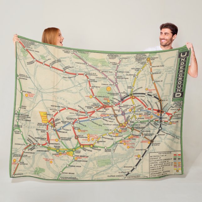 Manta Polar Mapa de los ferrocarriles de subterráneo de (In situ)