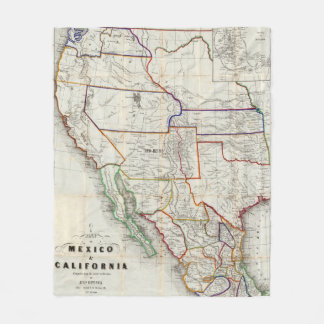 Manta Polar Mapa de México y de California