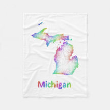 Mapa de Michigan del arco iris