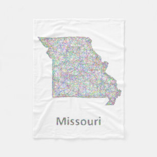 Manta Polar Mapa de Missouri