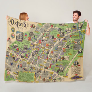 Manta Polar Mapa de Oxford, Inglaterra (ferrocarriles