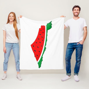 Manta Polar Mapa de Palestina sandía símbolo de la libertad