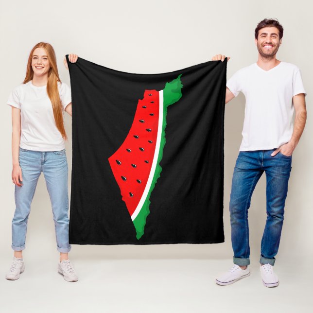 Manta Polar Mapa de Palestina sandía símbolo de la libertad (In situ)