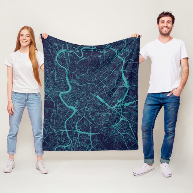 Manta Polar Mapa de Roma (In situ)