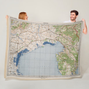 Manta Polar Mapa de Venecia, Italia