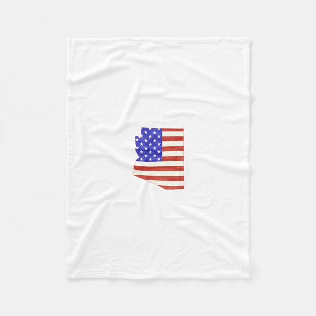 Manta Polar Mapa del estado de la silueta de Arizona los (Anverso)