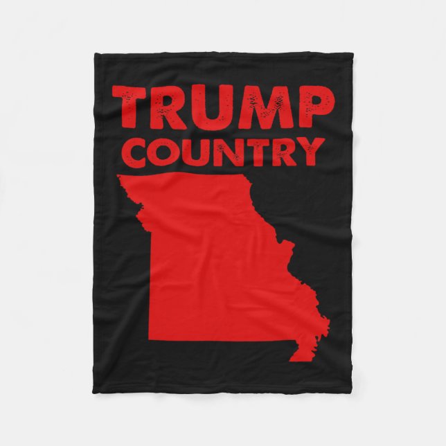 Manta Polar Mapa del estado rojo de Trump (Anverso)