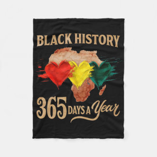 Manta Polar Mapa del Mes de la Historia Negra 365 Días Afro Am