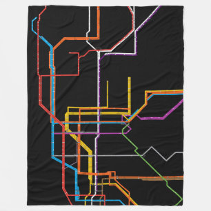 Manta Polar Mapa del metro de la ciudad