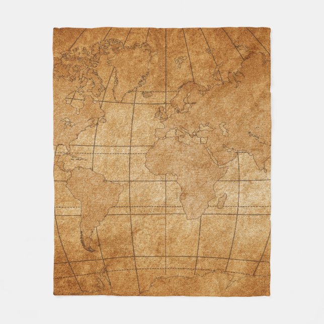 Manta Polar mapa del mundo (Anverso)