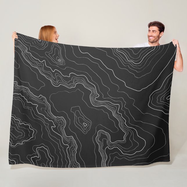 Manta Polar Mapa del negro de la topografía (In situ)