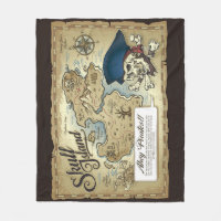 Mapa del tesoro de los piratas, isla Skull