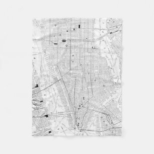 Manta Polar Mapa del vintage de New York City (1911)