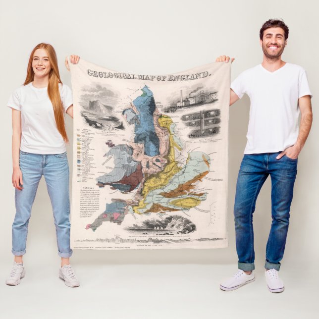 Manta Polar Mapa geológico de Inglaterra (In situ)