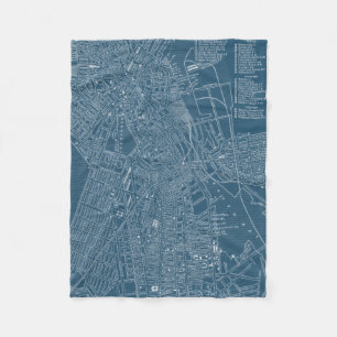 Manta Polar Mapa gráfico de Boston