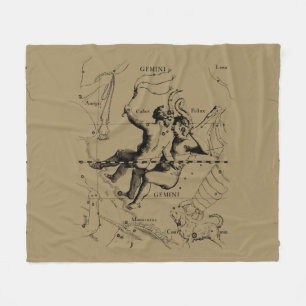 Manta Polar Mapa Hevelius de la constelación de los géminis