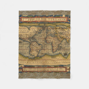 Manta Polar Mapa Mundial Viaje Antiguo Ortelius Europa