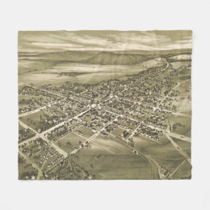 Manta Polar Mapa pintoresco de Gettysburg PA (1888)