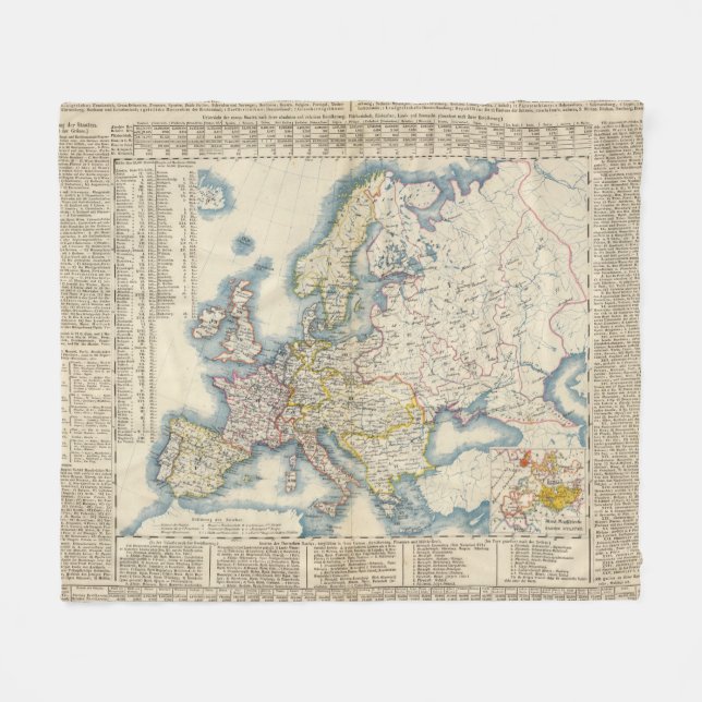 Manta Polar Mapa político militar de Europa (Frente (Horizontal))