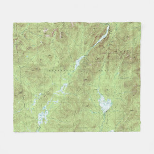 Manta Polar Mapa Topográfico de Mount Marcy - Parque Adirondac