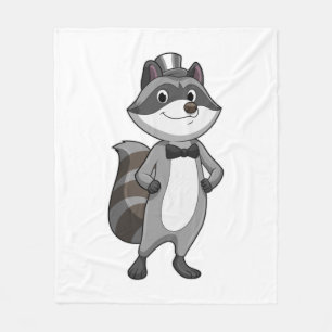 Manta Polar Mapache como novio con corbata