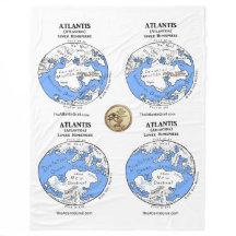 Mapas de Atlantis - Fleece Blanket