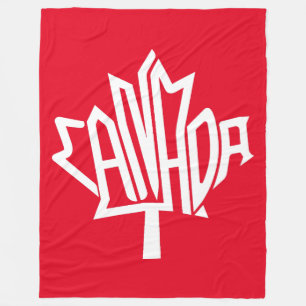 Manta Polar Maple CANADA TEXT FLAG LOGO BY MASANSER PIXELAT