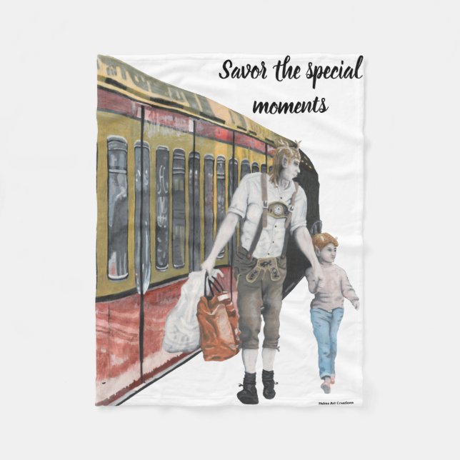 Manta Polar Maqueta de arte de la Fantasía del Elf Berlin (Anverso)