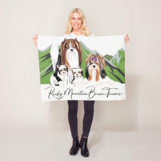 Manta Polar Maqueta de cachorro de Biewer Terrier