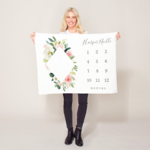 Manta Polar Maqueta de yeso de diamantes de primavera