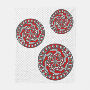 Manta Polar Maquinaria roja Fleece Blanket