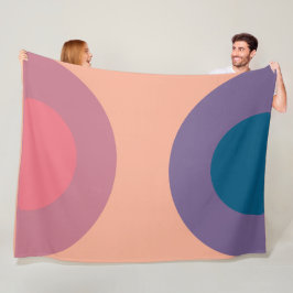 Manta Polar Mar Coral Moderno de Mediano Siglo