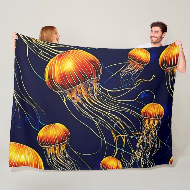 Manta Polar Mar de Jellyfish (In situ)