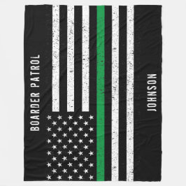 Manta Polar Marca americana Thin Green Line Distrigada Nombre