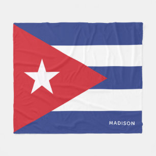Manta Polar Marca Cuba de nombre personalizado